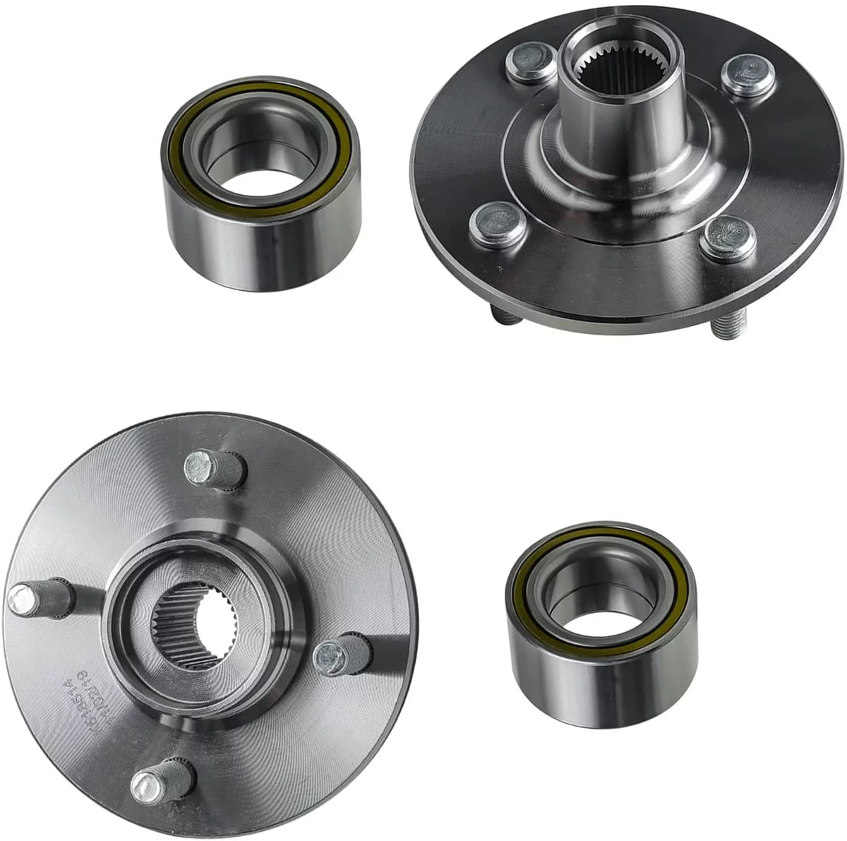 8 Pcs Wheel Hub Assemblies Lower Control Arms CV Axle Drive Shafts Outer Tie Rod Ends Kit K931