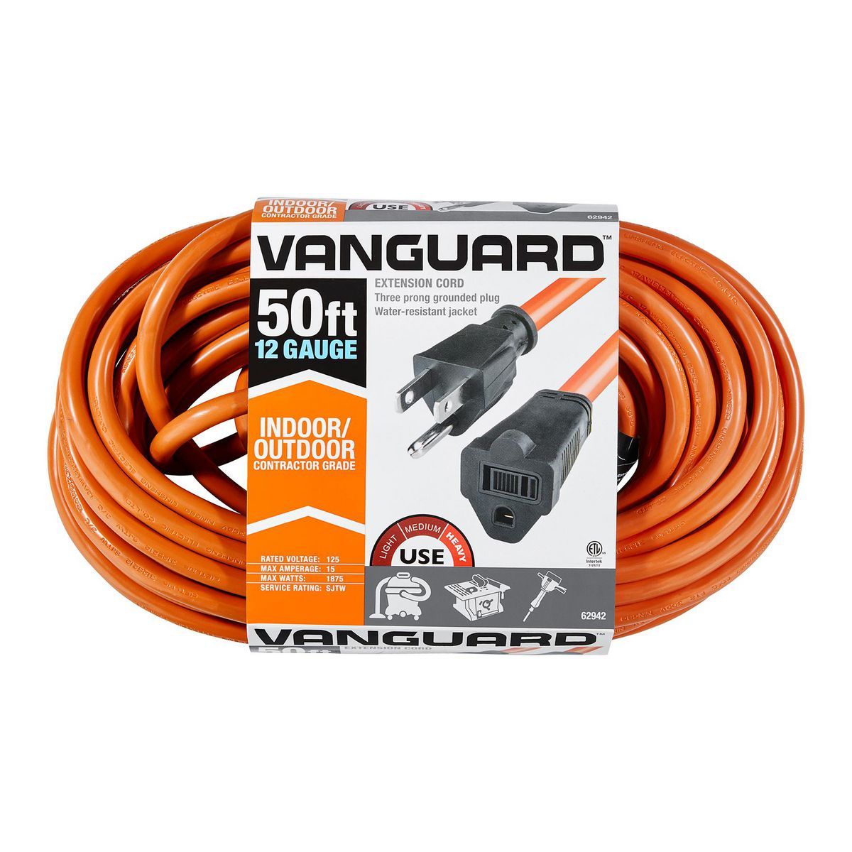 50 ft. 12/3 Gauge Outdoor Extension Cord E321859