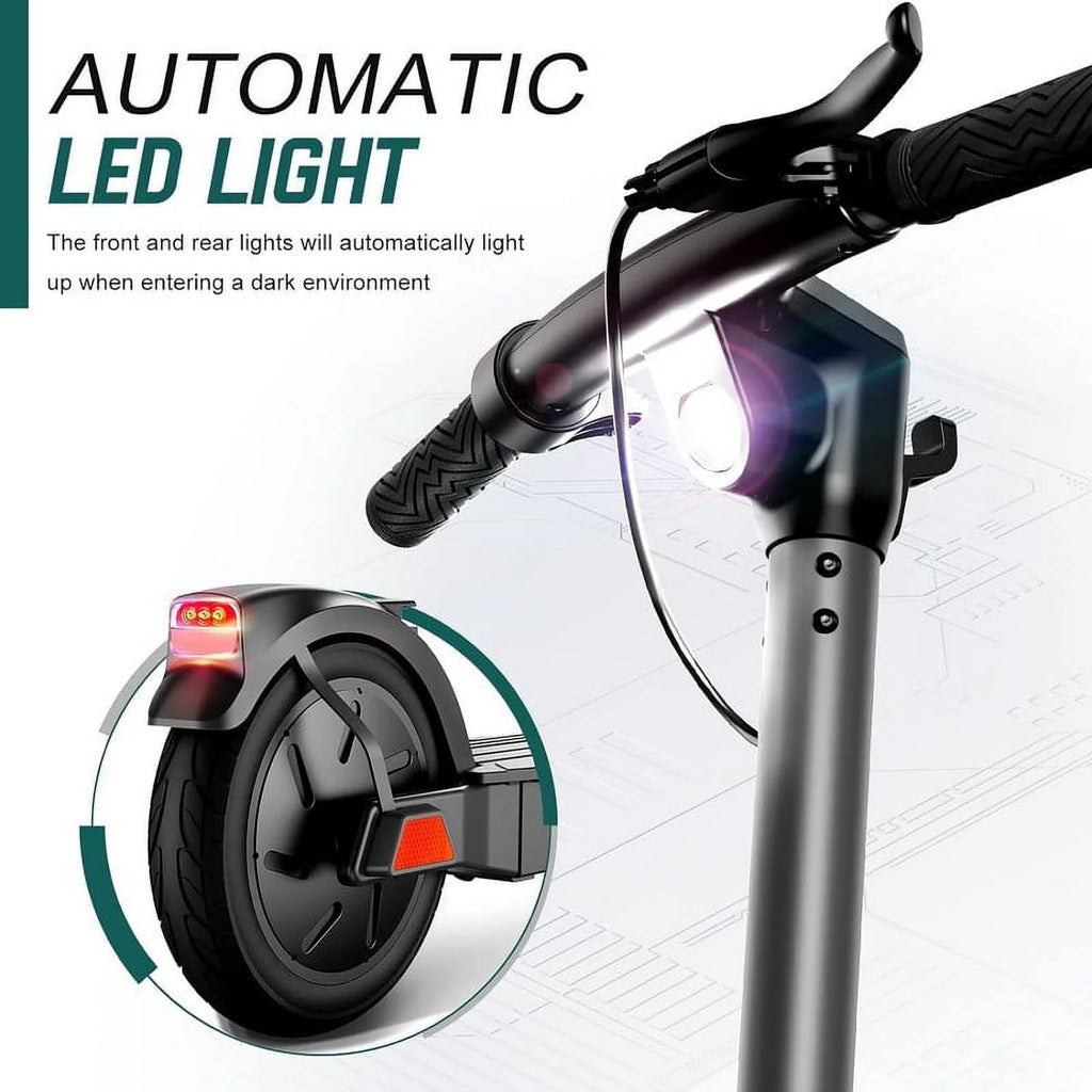 Electric Scooter with 10 Tires, 20 Miles Range, 500W Motor, 19 MPH M50421