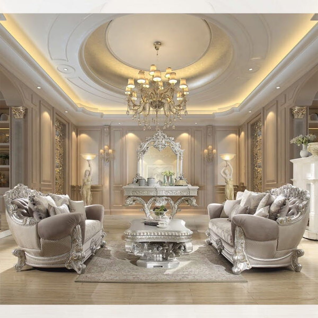Carved Wood 3Pcs Sofa Set T98362