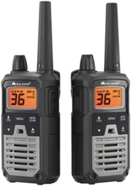 Black/Silver 4 Radios GMRS Two Way Radio Walkie Talkie H53323
