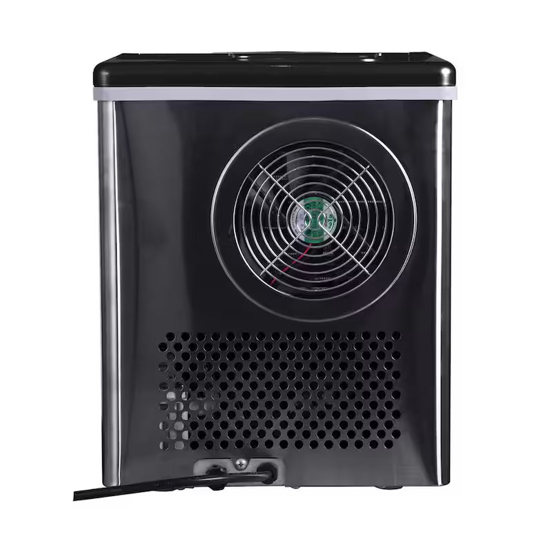 40 lb. Freestanding Ice Maker in Black Stainless A89454