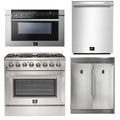 36 Inch Dual Fuel Range, 60 Inch Refrigerator, Microwave Drawer, Dishwasher J2176