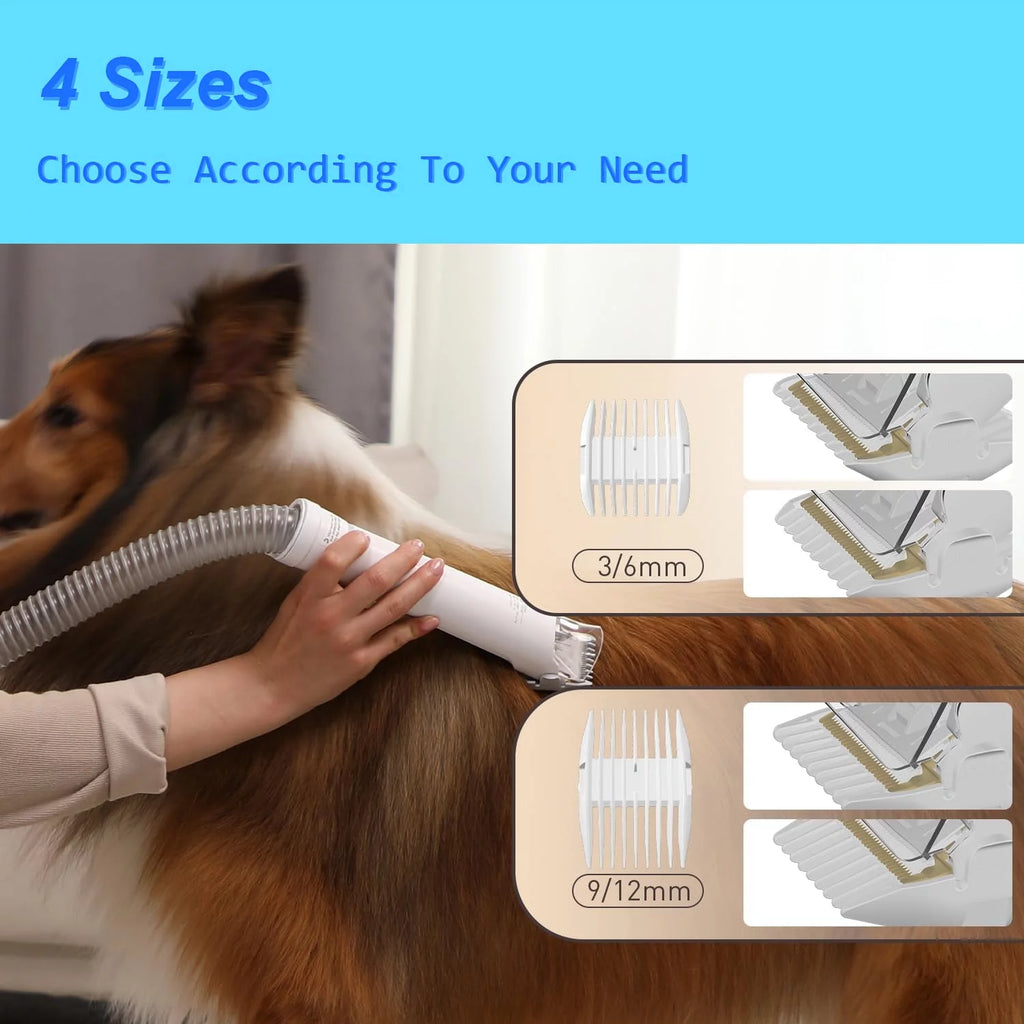 Pet Grooming Kit & Vacuum, 5 in 1, 2L Dustbin T150