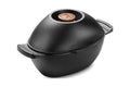 Cast Iron Seafood and Mussel Pot with Lid, 2.5 Quart, Black D437734