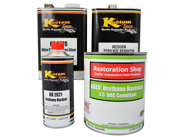 Charcoal Gray Firemist Low VOC Urethane Basecoat Clearcoat Car Paint Kit X273