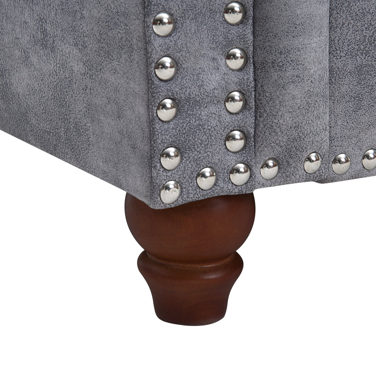 84" Chesterfield Fabric Upholstered Sofa with 2 Pillows G623606