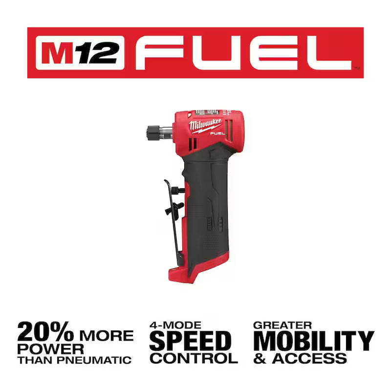 12V Lithium-Ion Brushless Cordless 1/4 in. Right Angle and Straight Die Grinder Kit A741324