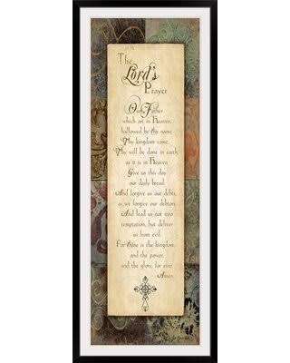 Textual Art Canvas, Black Frame D45905