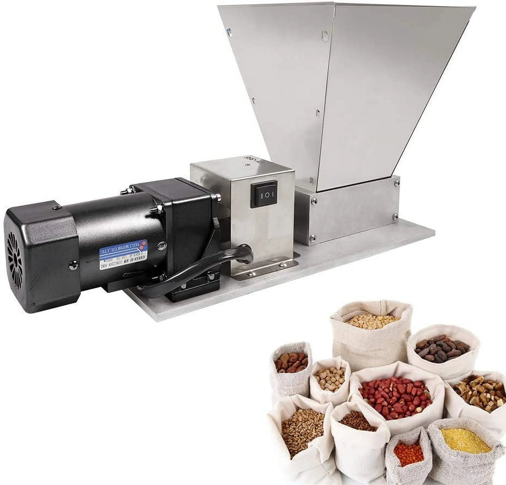 Grain Grinder Malt Mill 110V 40W Stainless Steel Y379