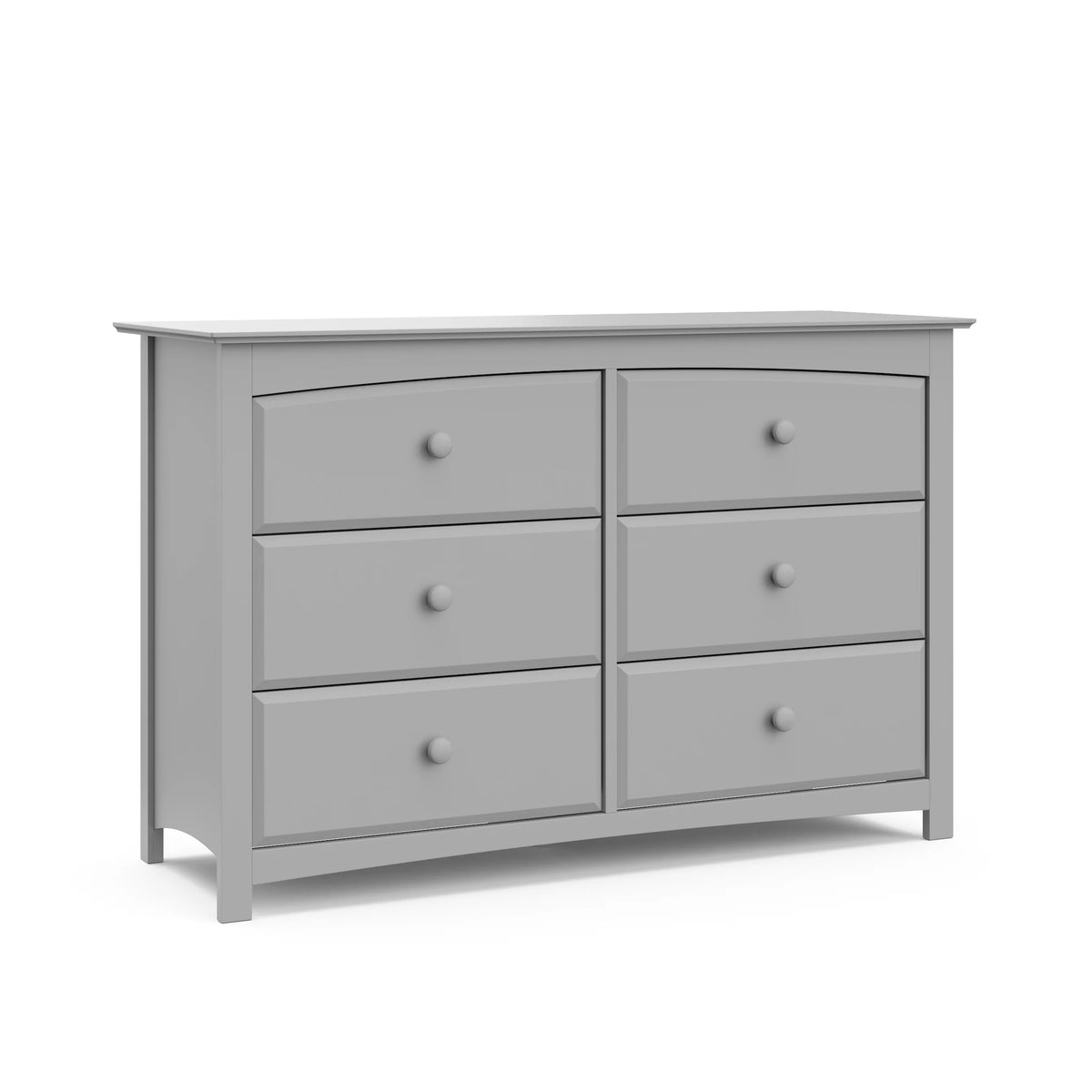 White 6 Drawer Double Dresser F901576