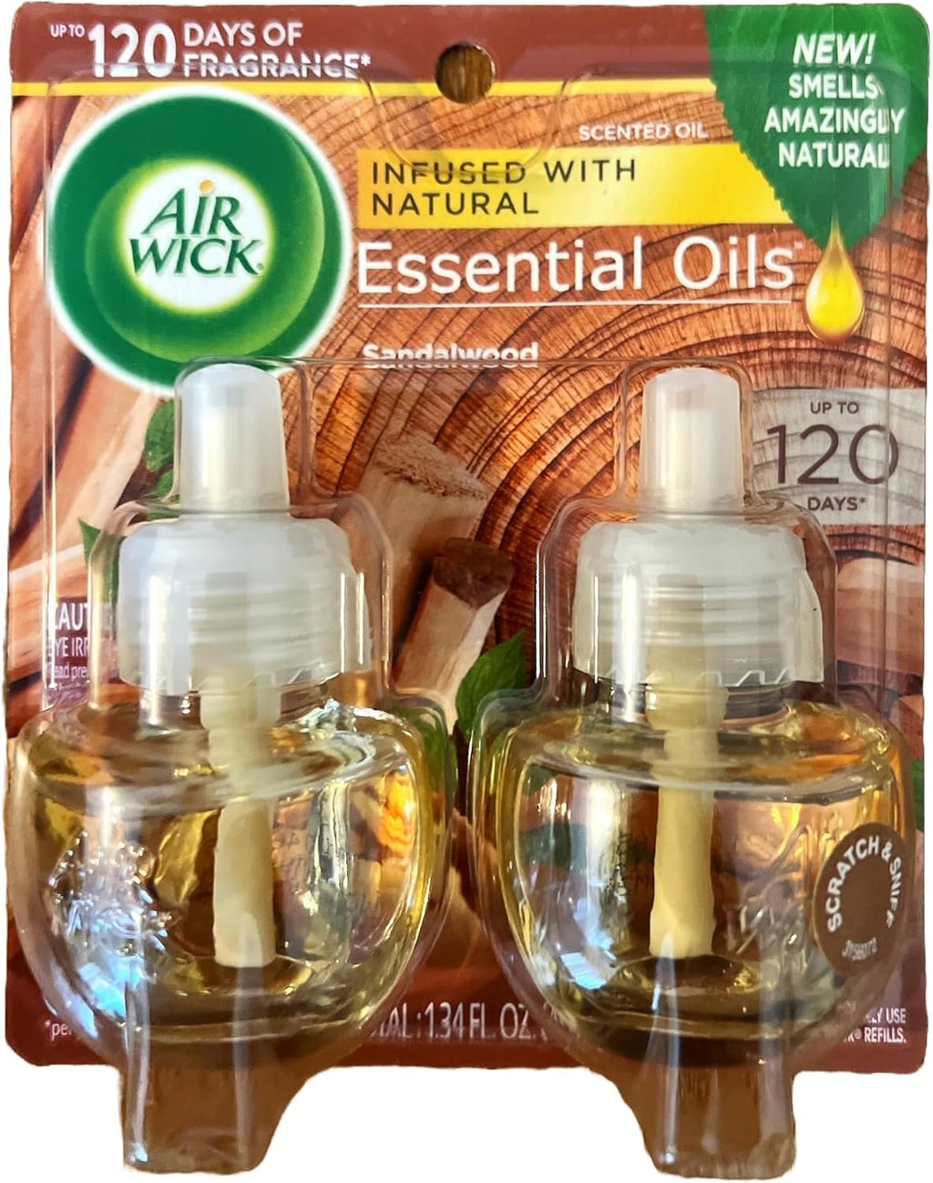 2 ct Sandalwood Scented Oil Refill L3784