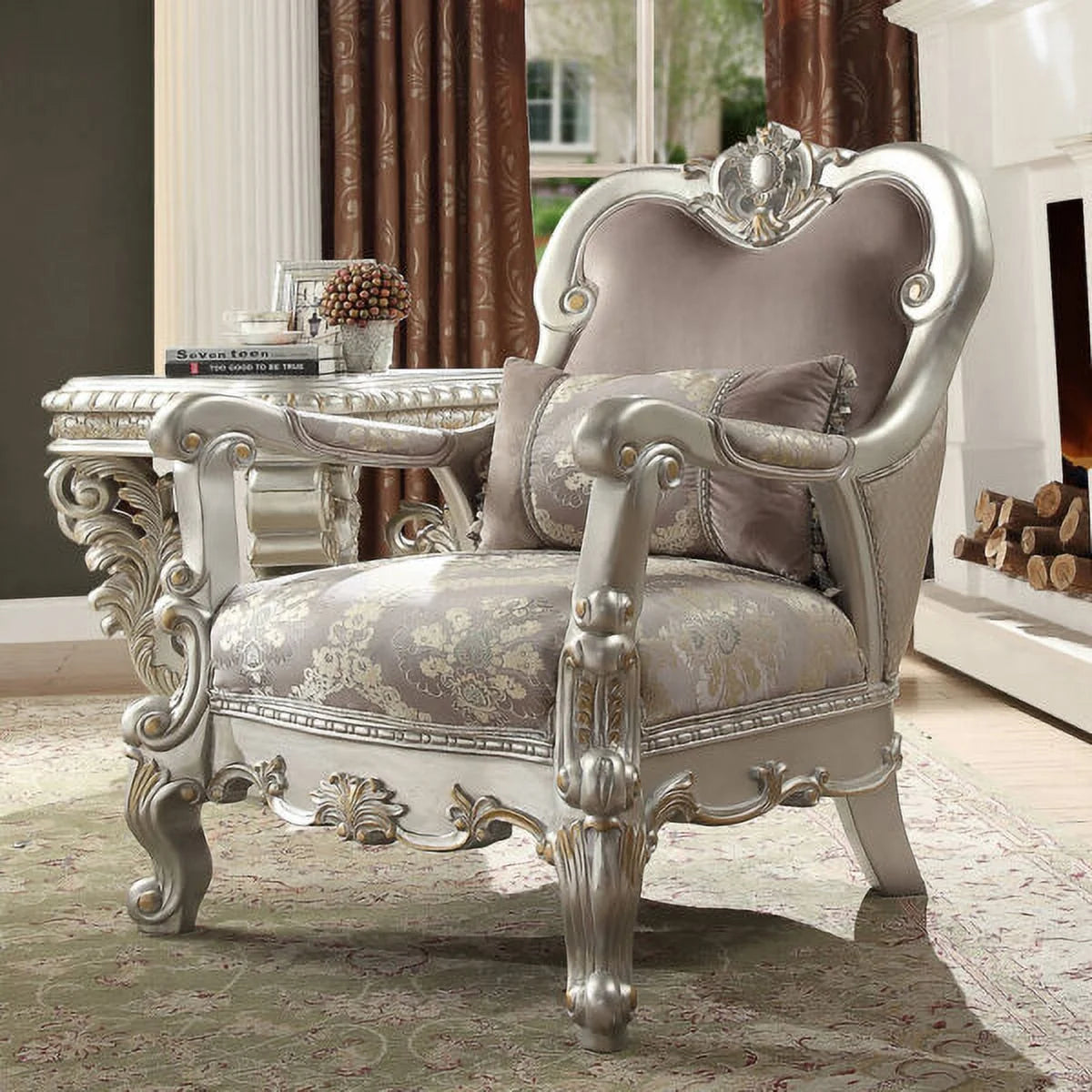 Carved Wood 3Pcs Sofa Set T98362