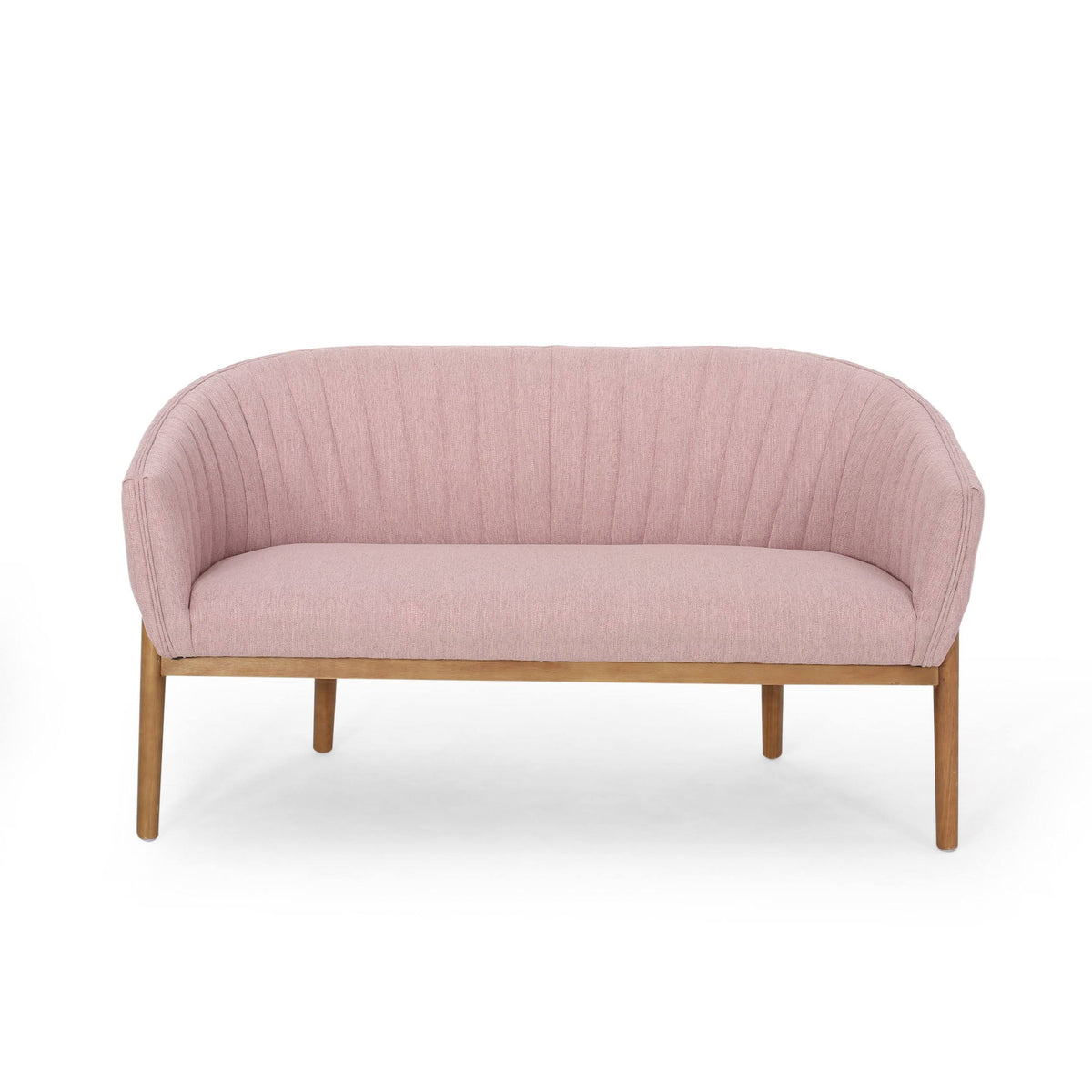 Teal Fabric Loveseat E233