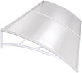 80x40 Door Window Outdoor Awning Polycarbonate Sheets Cover D9329