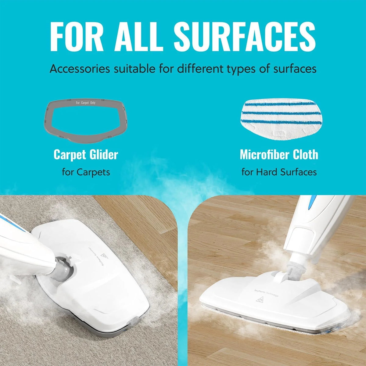 10-in-1 Steam Mop with Handheld Steam Cleaner I420431