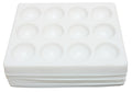 White Polystyrene Spot Plates, Case of 120 B10799