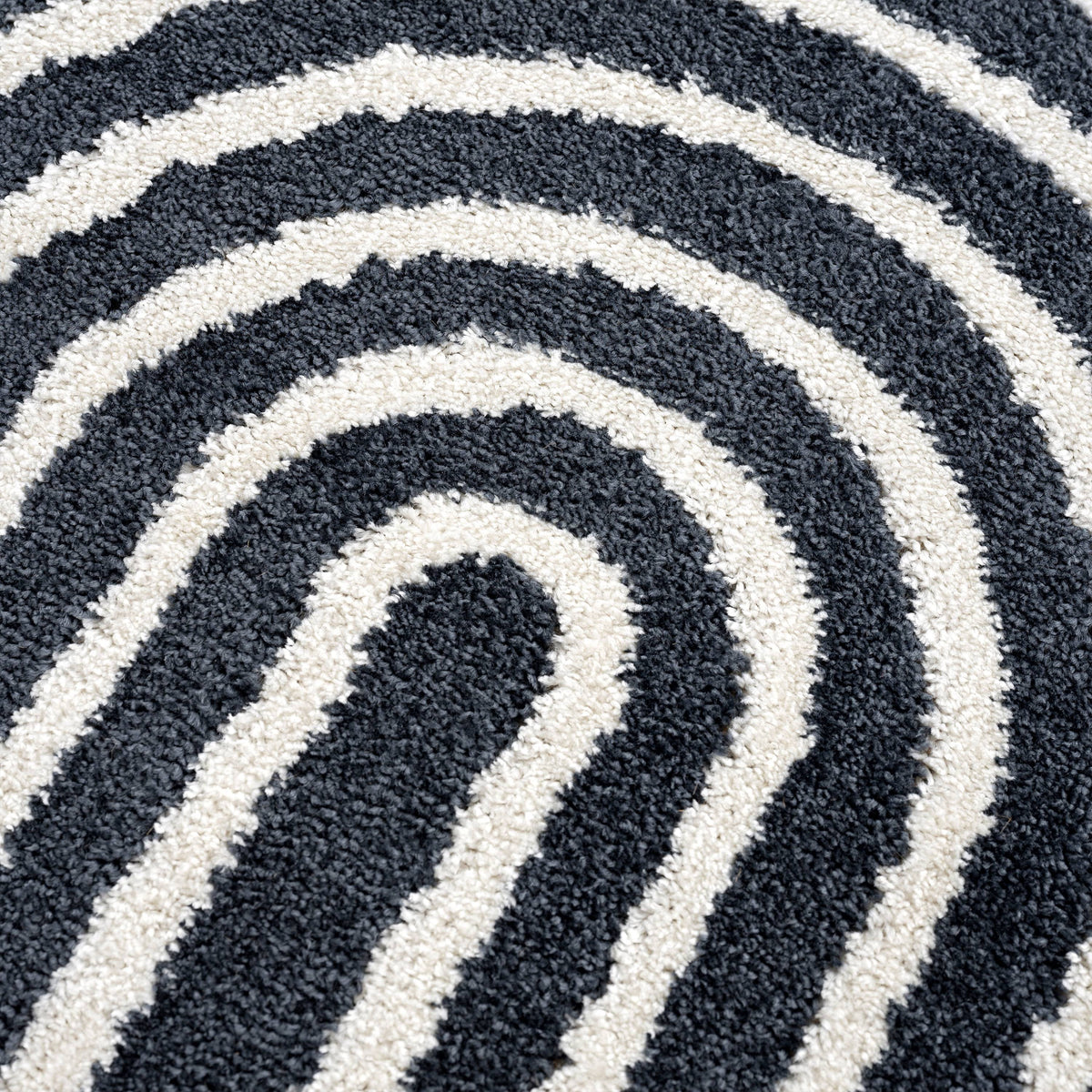 8 x 10 Cream Charcoal Area Rug W3642