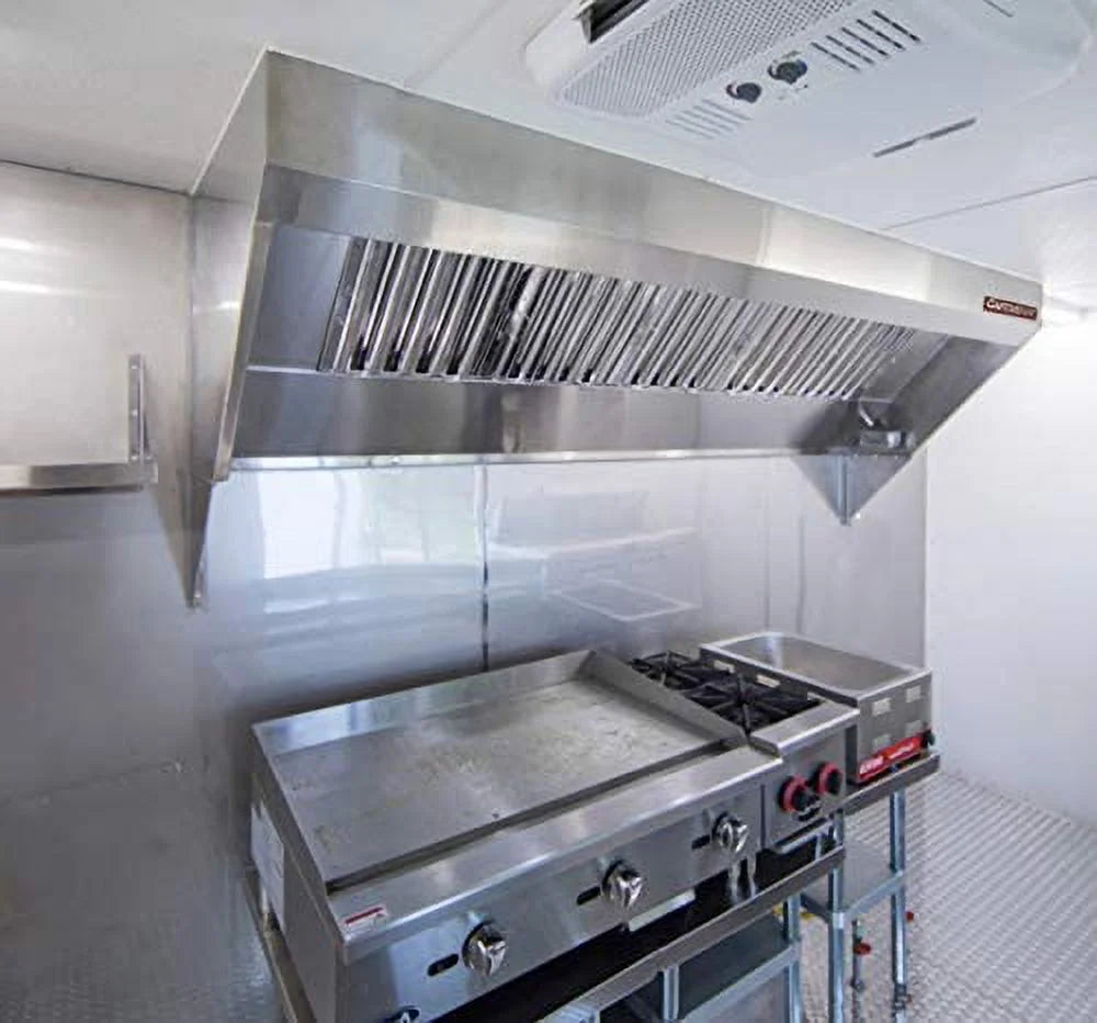 Food Truck Low Profile Exhaust Hood System with Fan and Duct Q430605