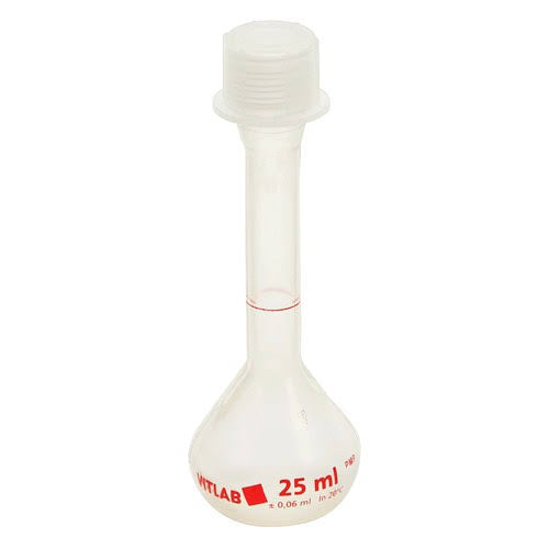 25ml Polymethylpentene Volumetric Flask B104