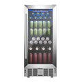 15 Beverage Cooler Refrigerator with Glass Door N59476