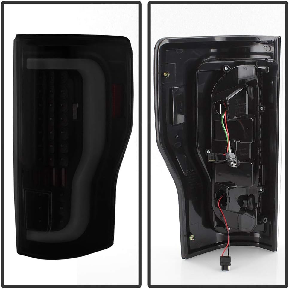 Black Smoke Full LED Tail Lights Brake Lamps V8627