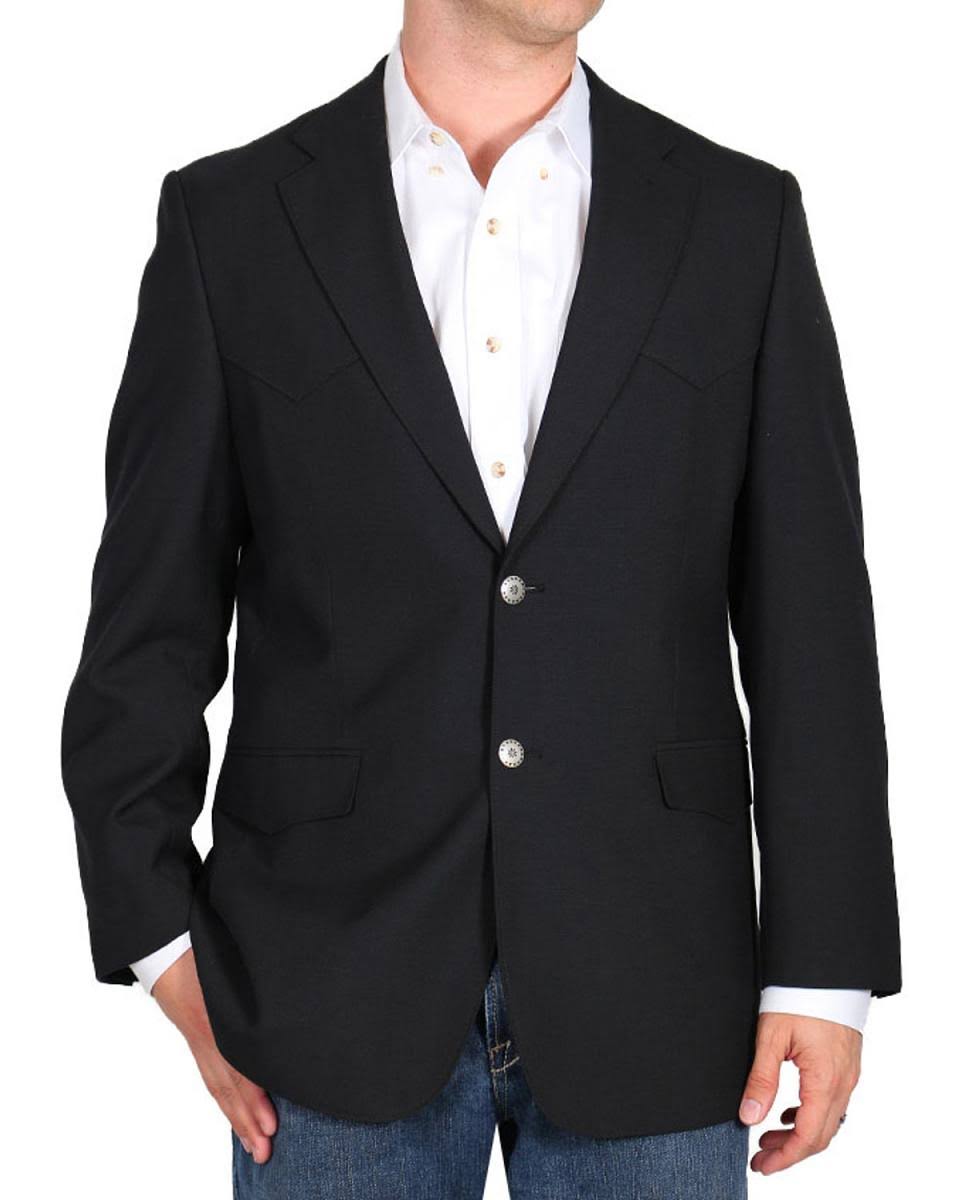 Solid Black Western Blazer K590338