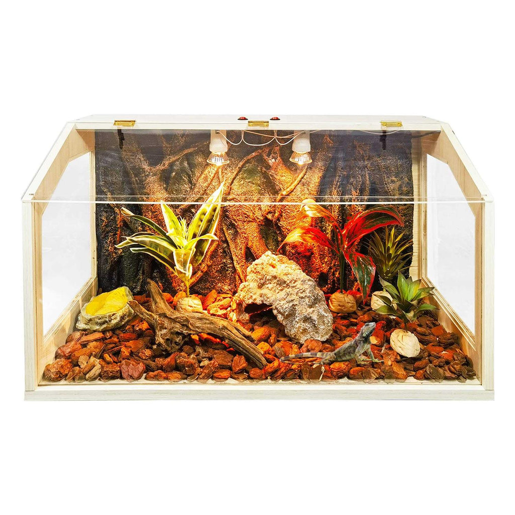 68 Gallon Reptile Terrarium Tank with Roof Door E8661