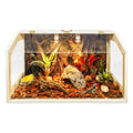 68 Gallon Reptile Terrarium Tank with Roof Door E8661