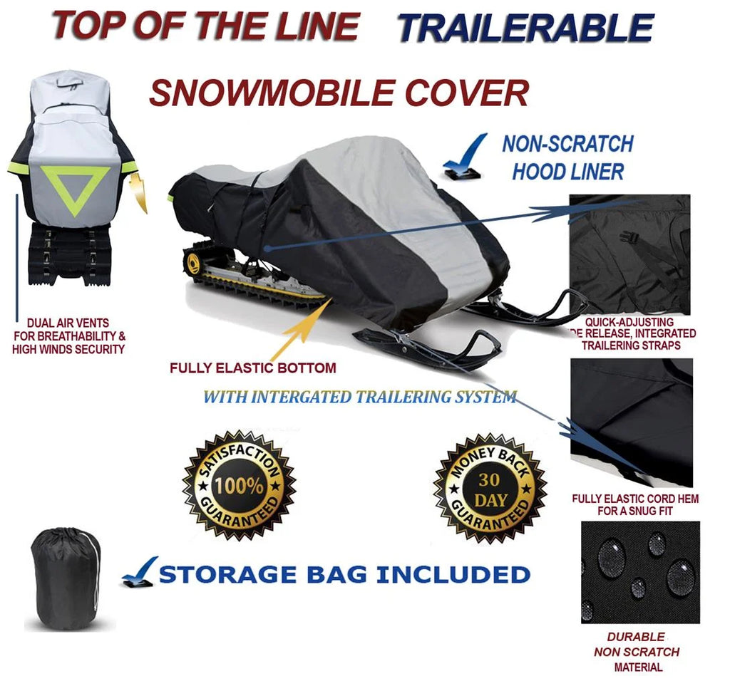 600D Snowmobile Travel and Storage Cover S3306