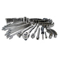 121 Piece SAE and Metric Chrome Mechanic Tool Set O679