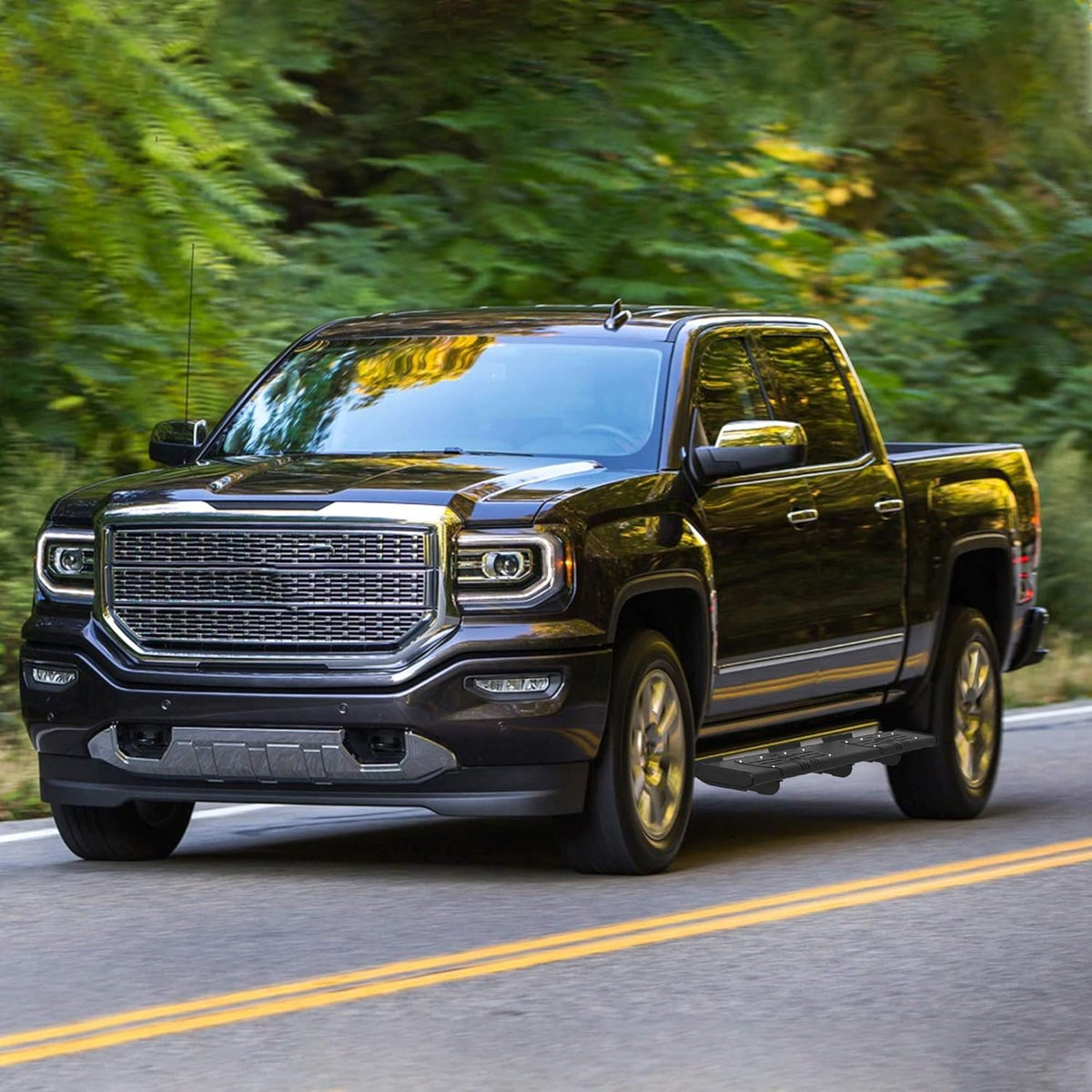 Running Boards Compatible with Silverado/Sierra 1500 2500/3500 Double & Extd Cab A6414