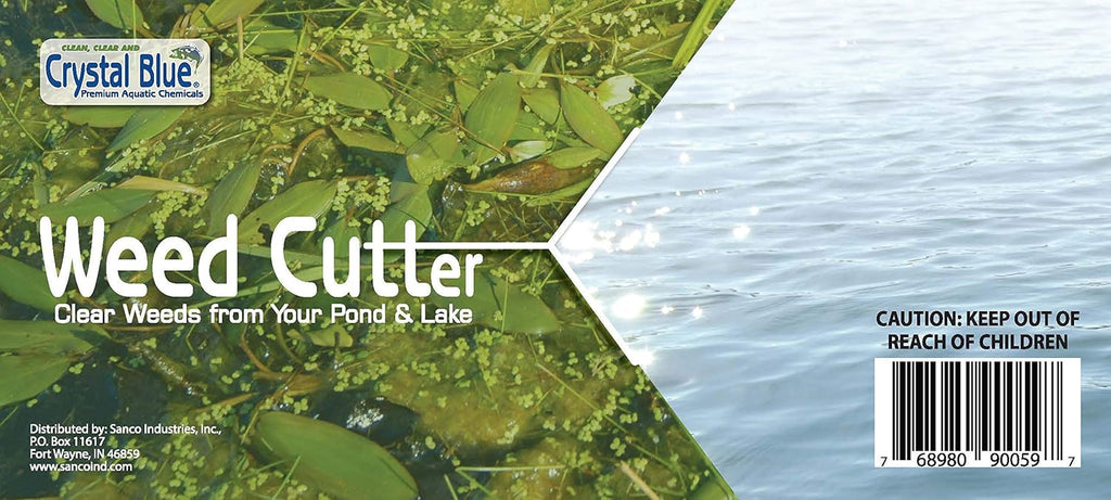 Crystal Blue Lake and Pond Weed Cutter with Blade Sharpener and Safety Gloves A907844