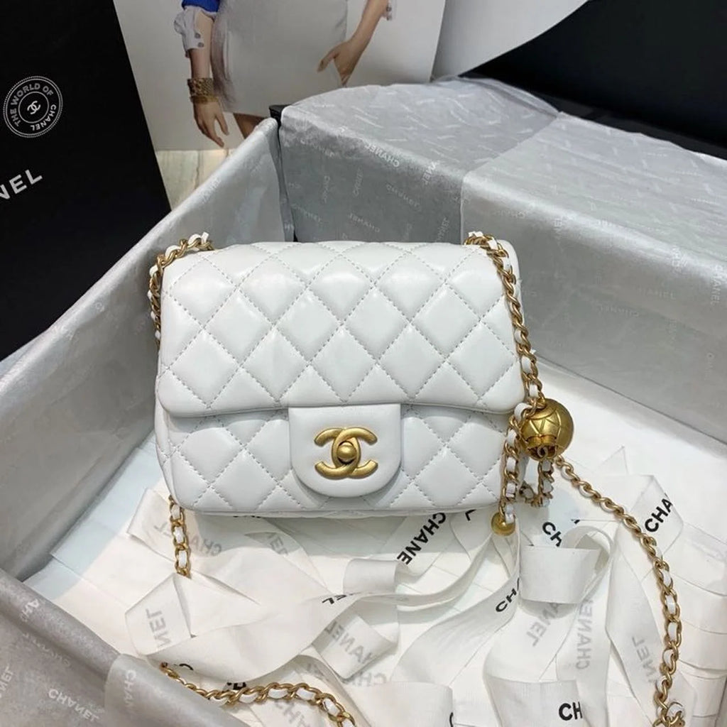 White Mini Flap Bag Z4848