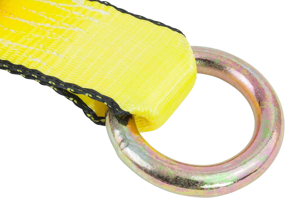 8 Pack Car Tie Down Ratchet Strap with Chain Anchor Wheel Straps L9330