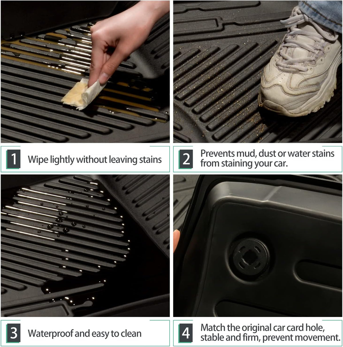 All Weather Floor Liners for Bronco Sport 2021 2022 Models C3418