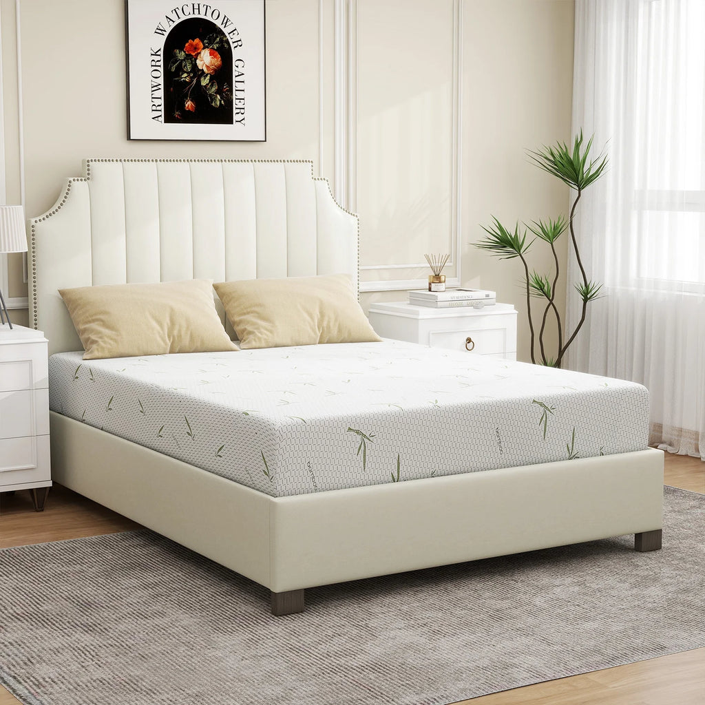 Twin Size Memory Foam Mattress with Cover Y638085