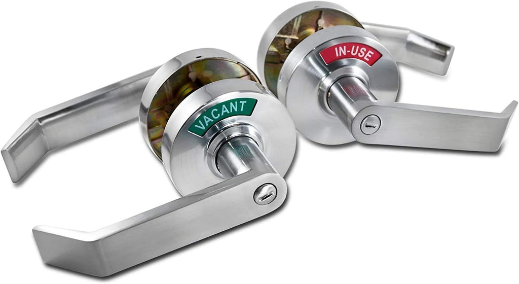 Privacy Indicator Lock with Keys, Satin Chrome T28208