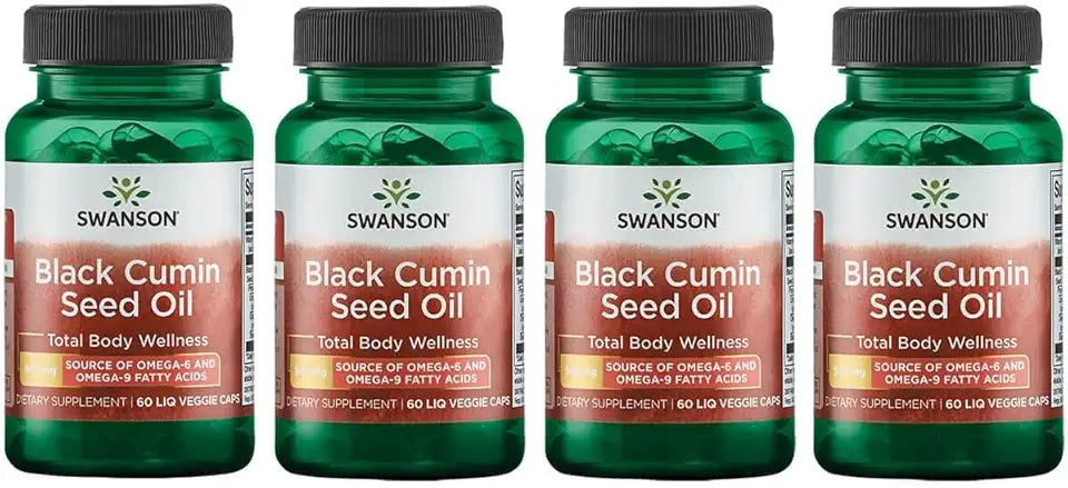 Black Cumin Seed Oil 500 Milligrams 60 Liq Vegcap 4 Pack J149556