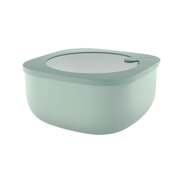 Shallow Airtight Fridge Freezer Microwave Containers 1900cc Sage Green U83754