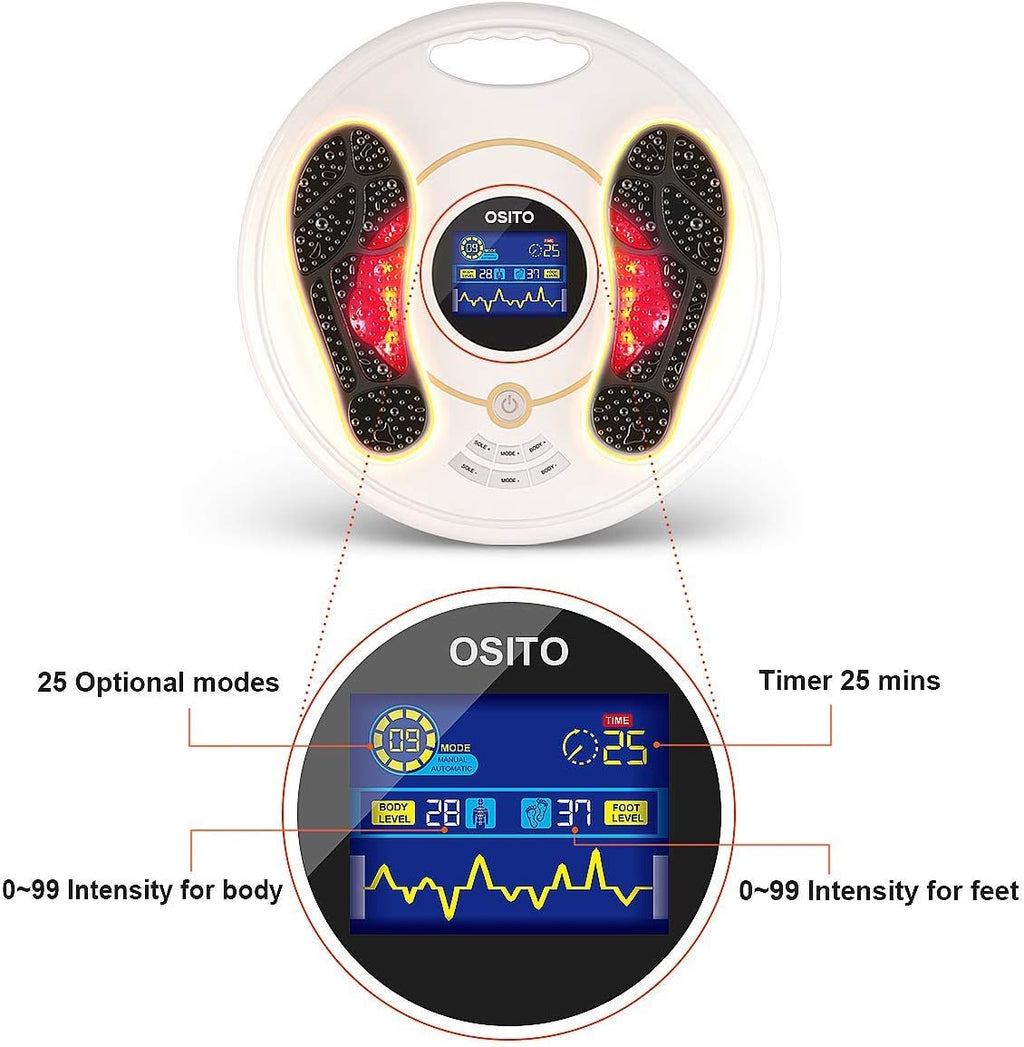 Foot and Leg Massager with 4 Electrode Pads O606