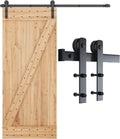 6ft Heavy Duty Sliding Barn Door Hardware Kit for 36" Wide Door Panel H6548