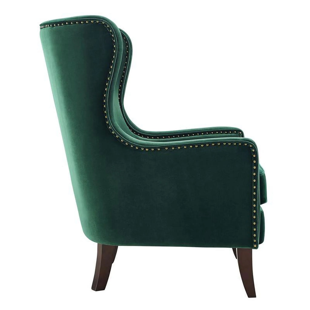 Green Velvet Accent Chair L674