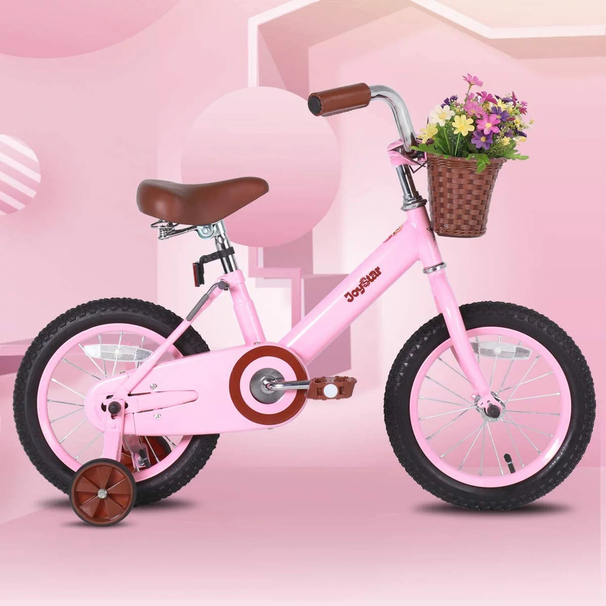 Kids Training Wheel Bike with Basket D5285