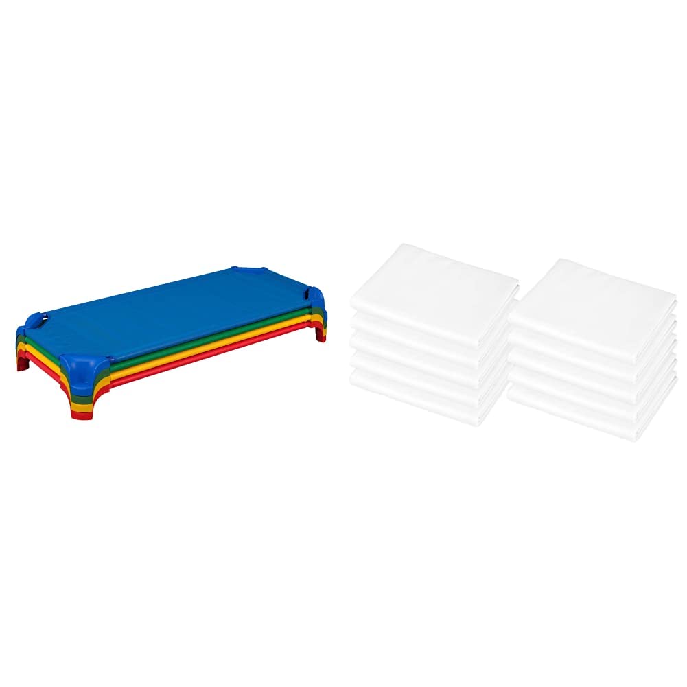 Stackable Daycare Cot with Easy Lift Corners (Pack of 4) E4901