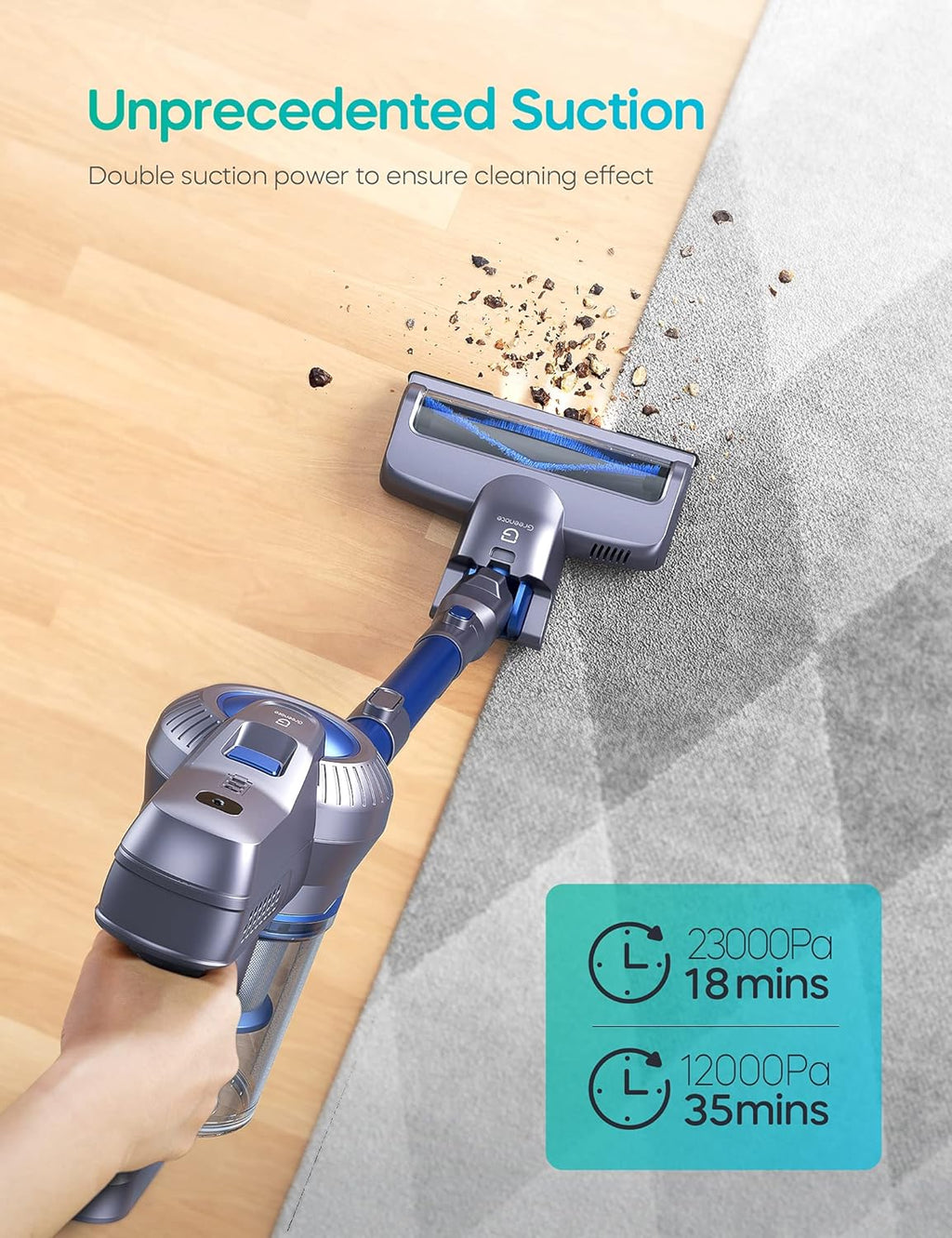 Cordless Stick Vacuum Cleaner 4 in 1 23000PA 200W V595