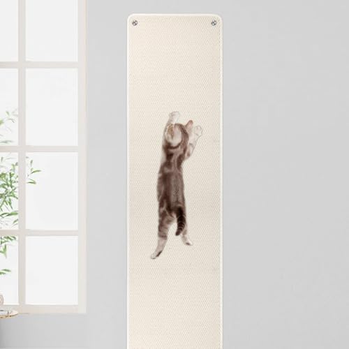 71x15.8 Thickened Cat Wall Climbing Carpet with 16 Fixed Nails C68036