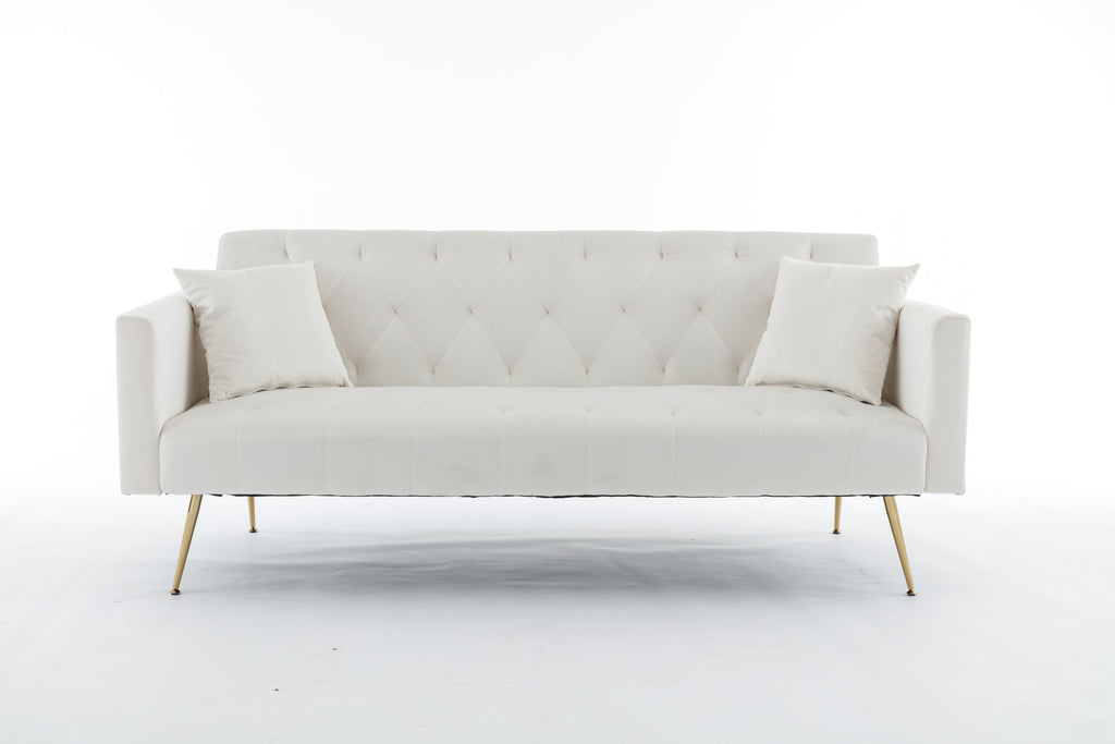Beige Convertible Sofa Bed I491
