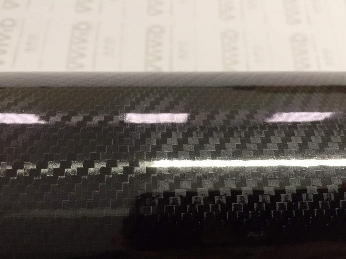 High Gloss Black Carbon Vinyl Wrap Film (5ft x 5ft) Z5061