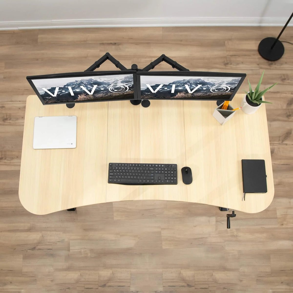 Height Adjustable 63 X 32 Inch Stand Up Desk N33141